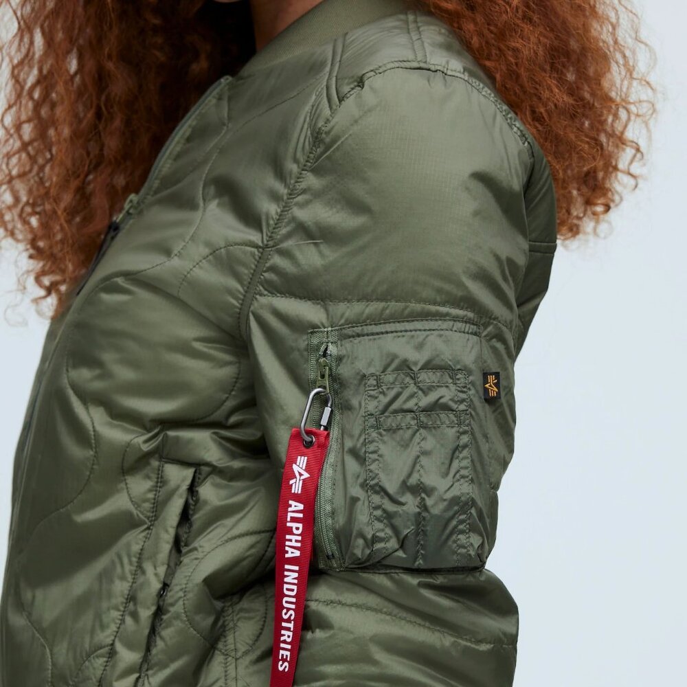NWT Alpha Industries & Madewell L-2B Quilted Flight Jacket - Picture 4 of 5